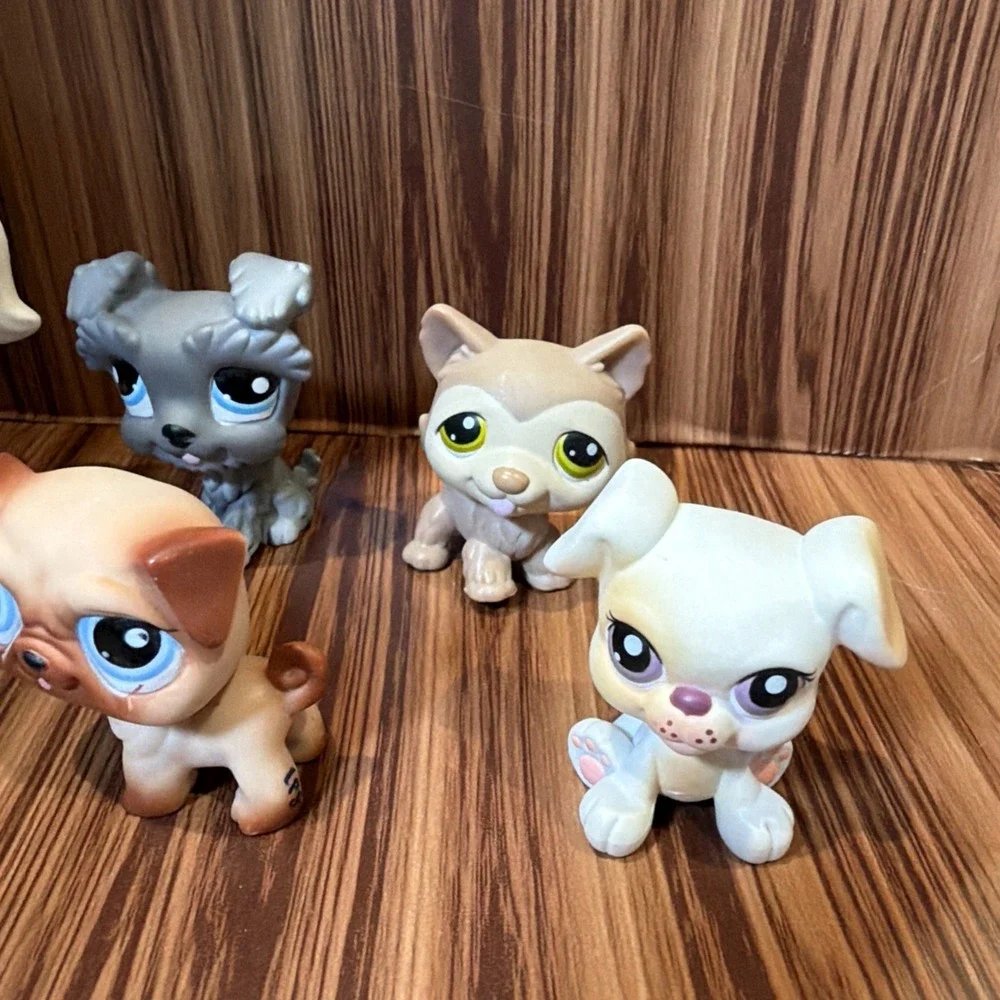 Littlest Pet Shop LPS Lot of 5 Dogs Puppies Mixed Breed Authentic Hasbro‎